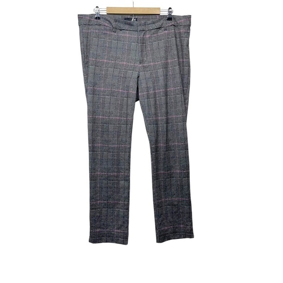 KUT From The Kloth Gray Purple Plaid Pants Size 16 - Picture 1 of 7